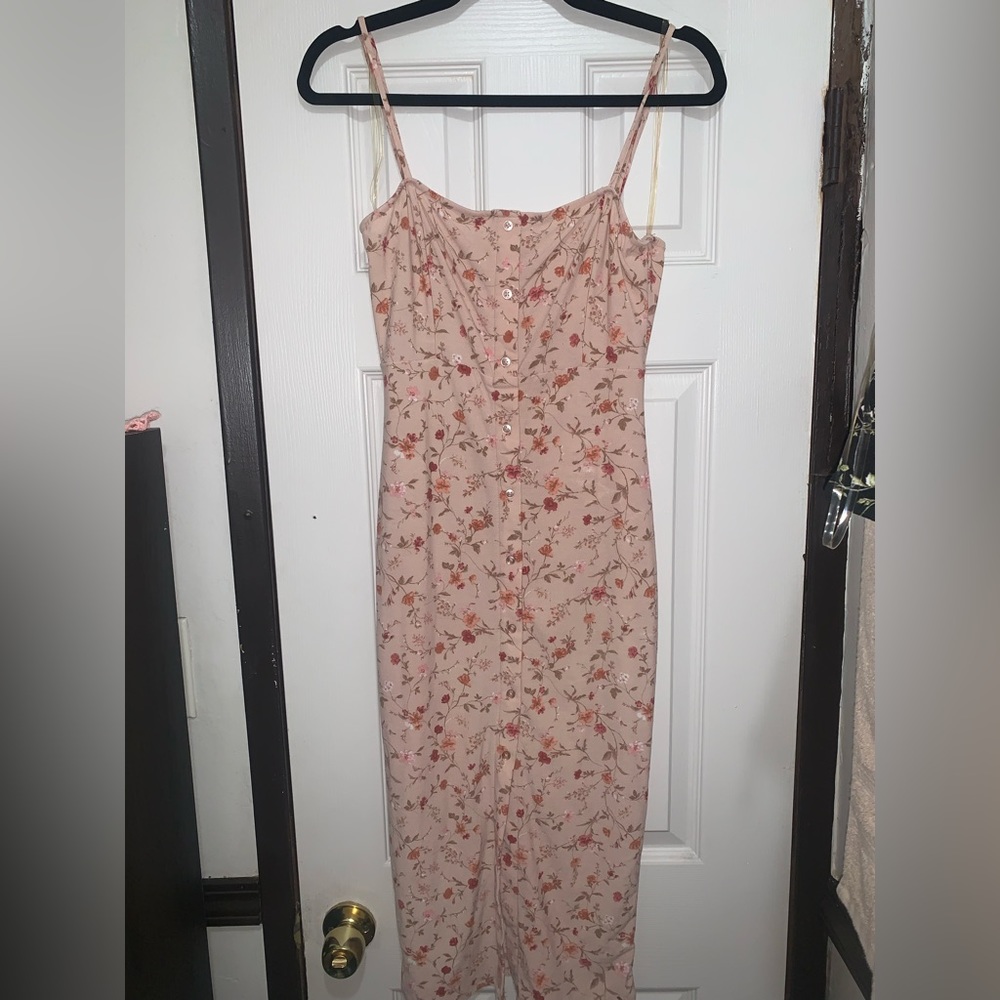 Pink strap dress